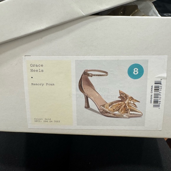 a new day Gold Bow Heels - Picture 2 of 5
